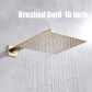 brushed gold 10 inch