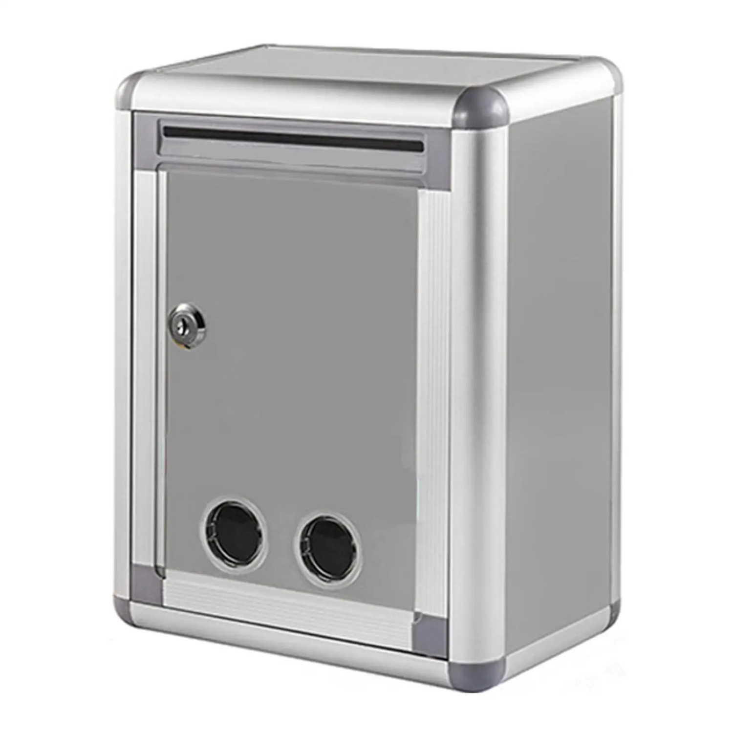 Locking Wall Mounted box Metal Post Box Rustproof Outside Large Capacity