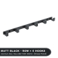 L2002 Black 6 Hooks