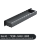 Black Towel Bar 30cm