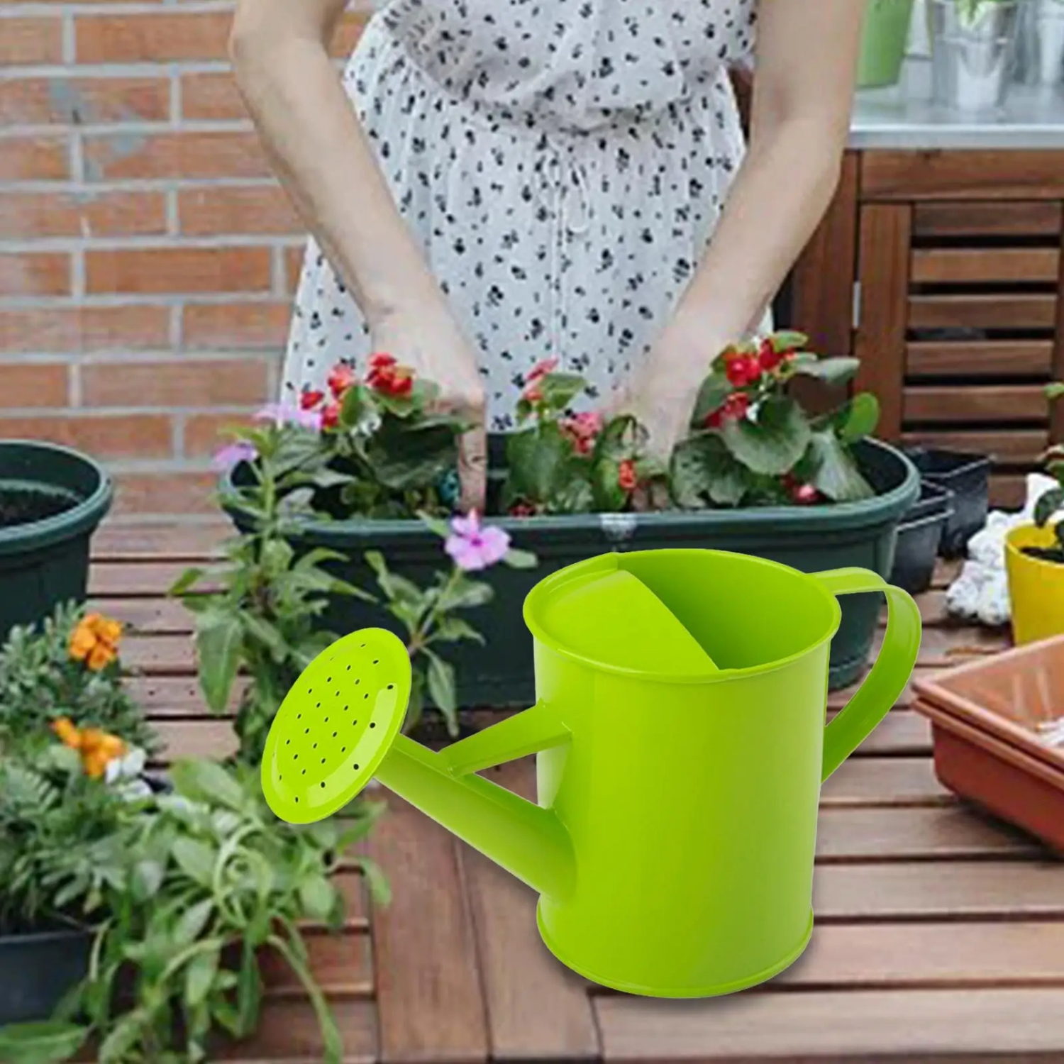 Watering Pot Garden Watering Can Sprinkler Head Modern Leakproof Garden Water Pot for Office Lawn Flower Indoor Outdoor