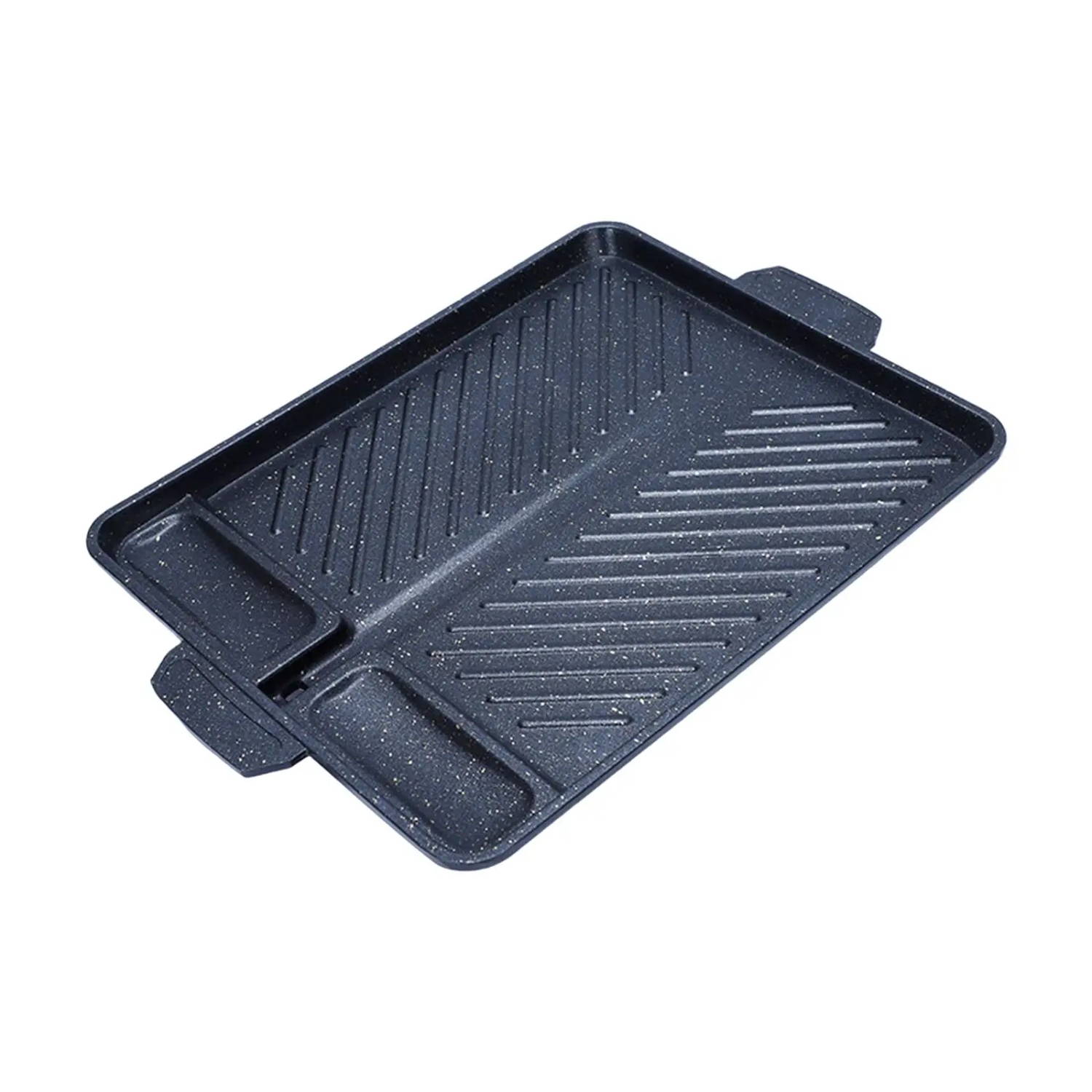 Aluminum Alloy Barbecue Grill Pan Griddle Grill Plate Multipurpose Korean Style Grilling Pan for Kitchen Home Party Restaurant