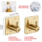 Golden Wall Hooks