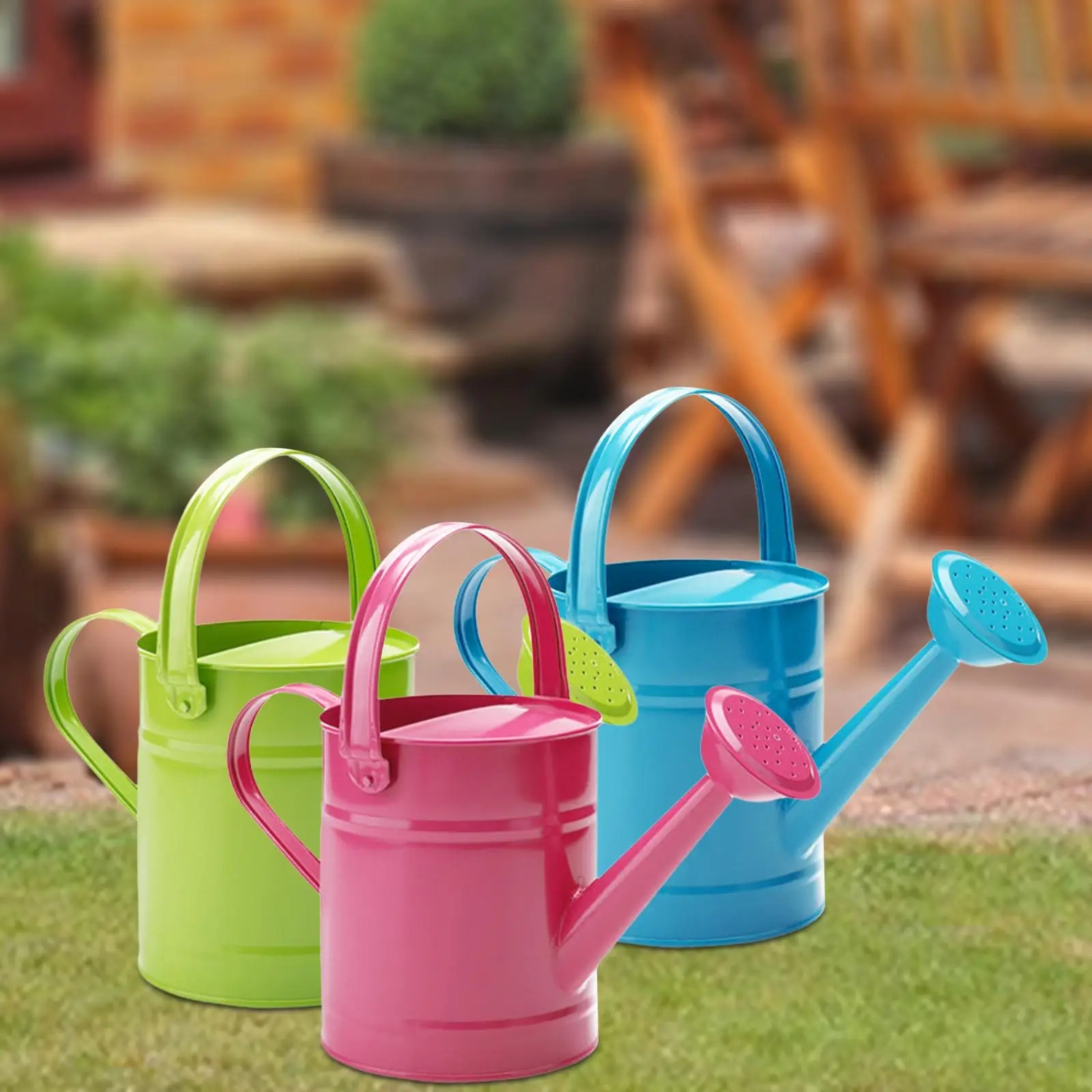 Plant Watering Can Flower Bed Sprinkler Head 1.5L Capacity Watering Pot for Courtyard Home Farmhouse Indoor Outdoor House Flower