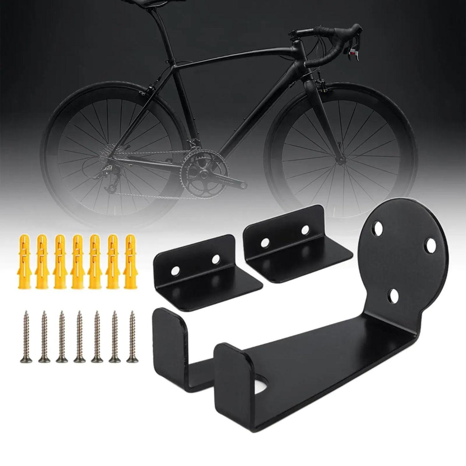 Bicycle Wall Mount, Garage Bike Hanger Bicycle Display Stand Bike Hooks for Mountain, Road, Bicycles Indoor Space Saving