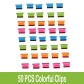 50 PCS Colorful Clip