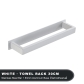 White Towel Bar 30cm