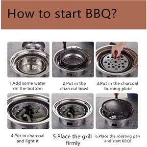 the charcoal grill is easy to use