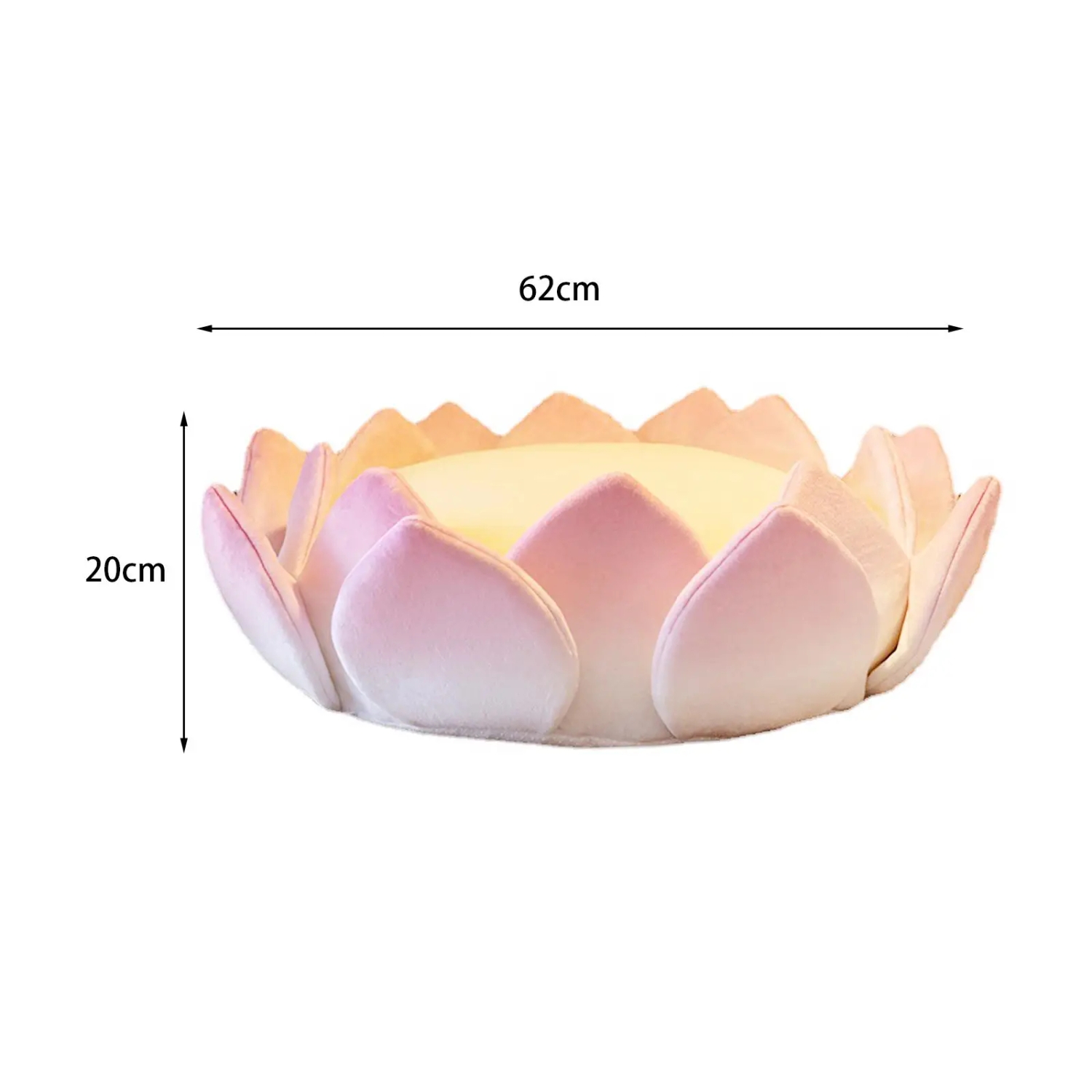 Lotus Flower Shaped Cushion Detachable Floor Pillow Floor Seating Cushion Meditation Cushion for Party Sofa Sitting Yoga