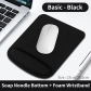 black mouse pad