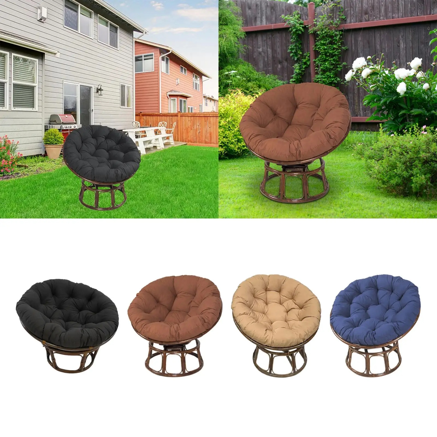 Patio Seat Cushion Hammock Chair Pad for Garden Egg Chair Office Kitchen