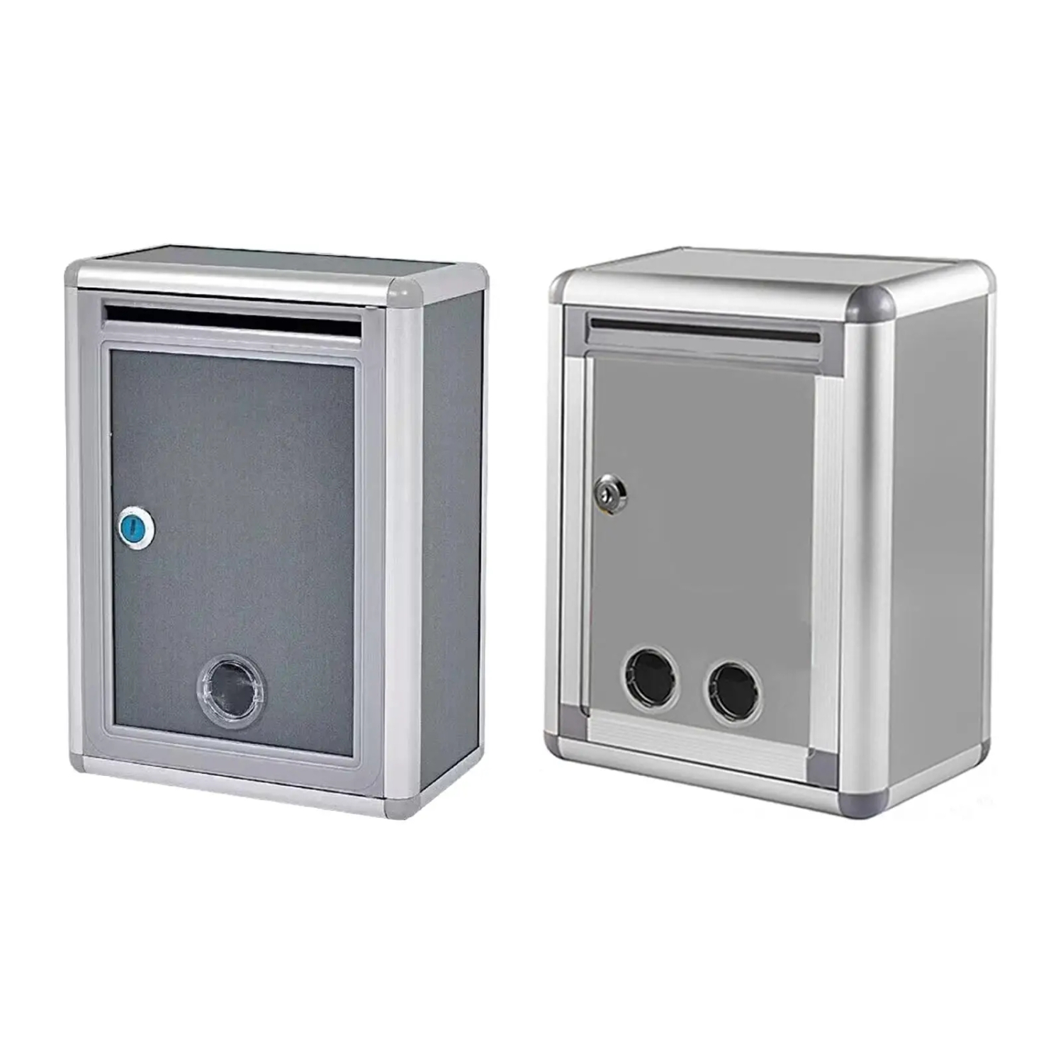 Locking Wall Mounted box Metal Post Box Rustproof Outside Large Capacity