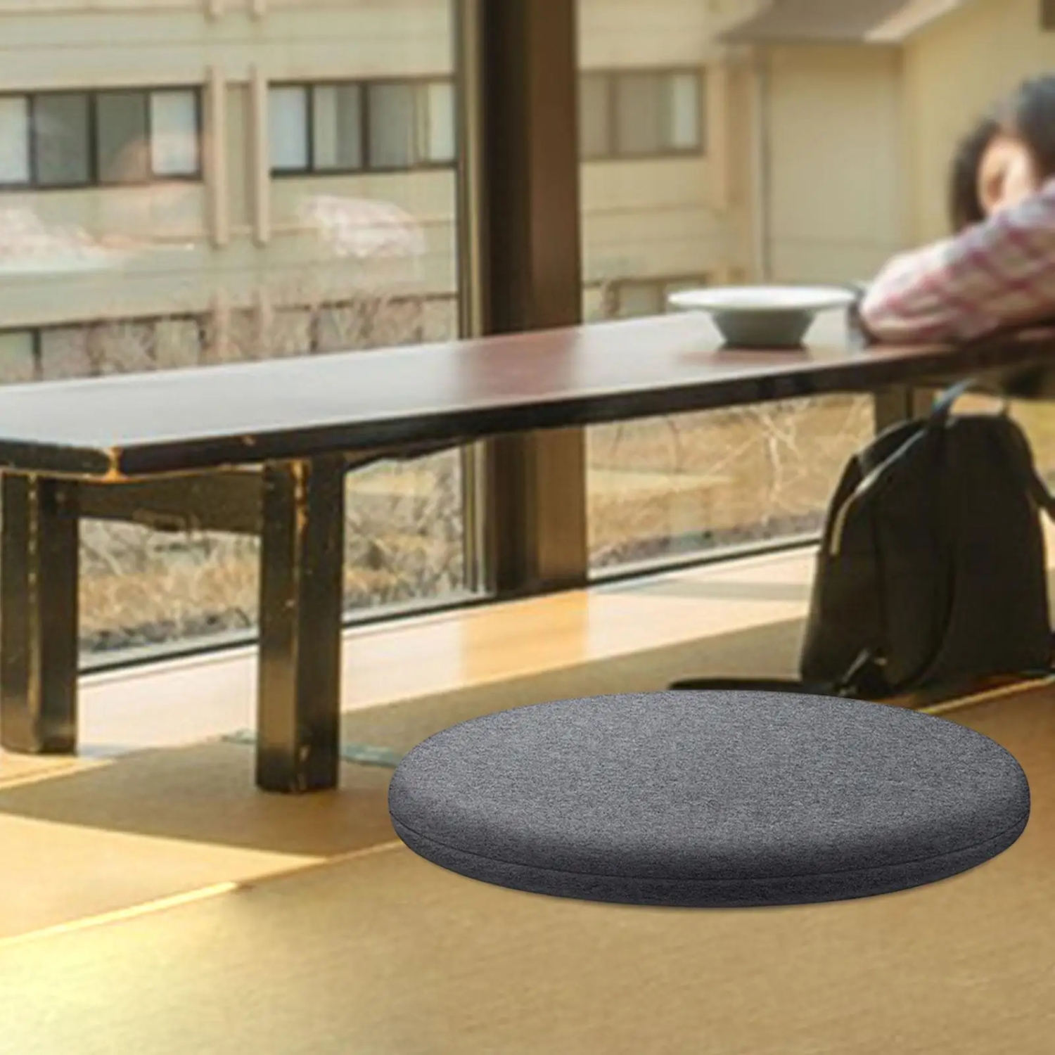 Round Seat Pad Comfortable Soft Four Season Universal Japanese Chair Pad for Patio Dining Room Household Home Office