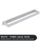 White Towel Bar 50cm