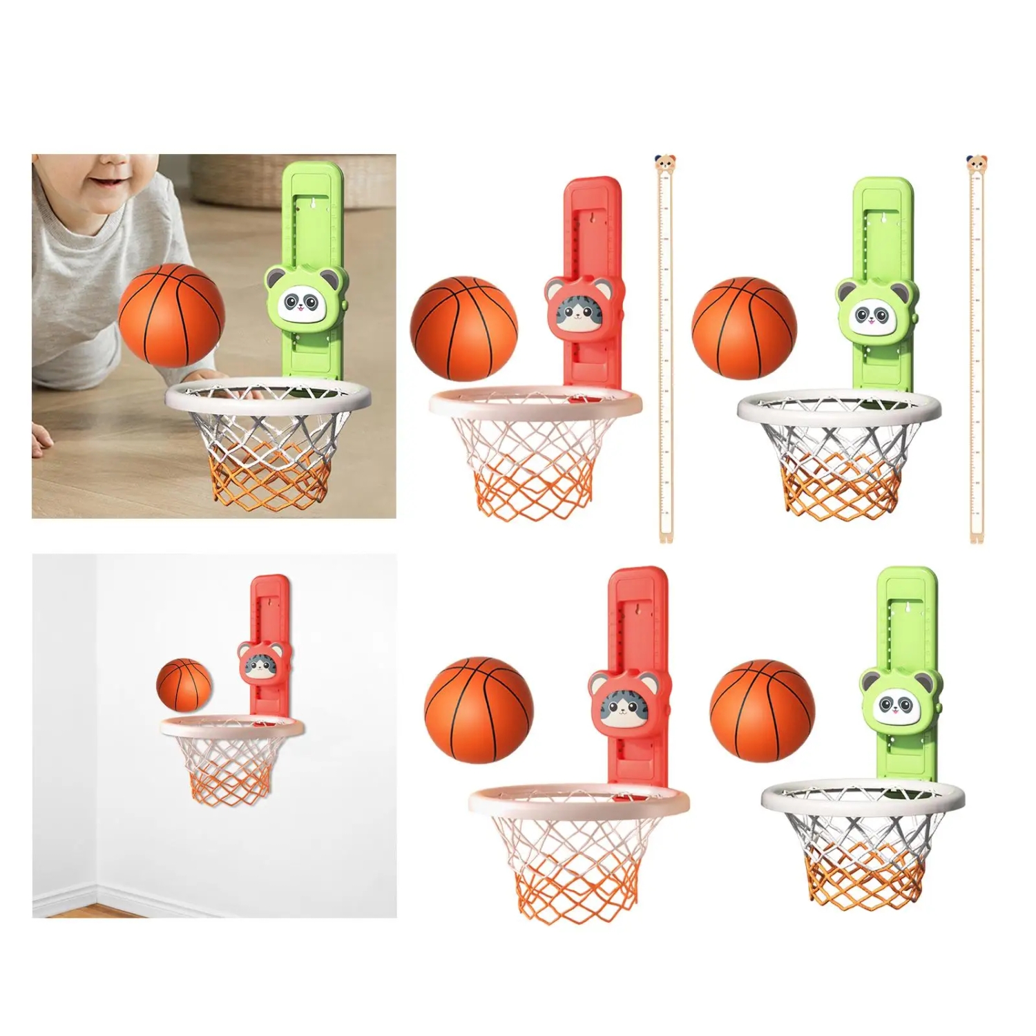 Kids Basketball Hoop Touch High Jump Counter Fitness Growth Movement Toys Jump