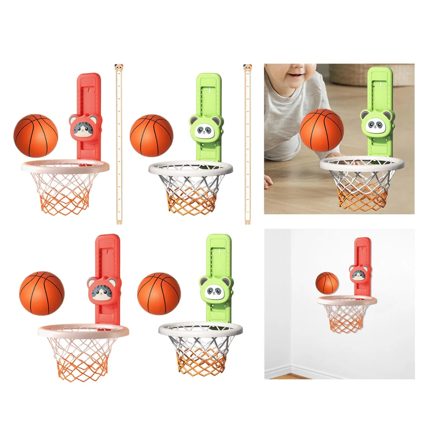 Kids Basketball Hoop Touch High Jump Counter Fitness Growth Movement Toys Jump