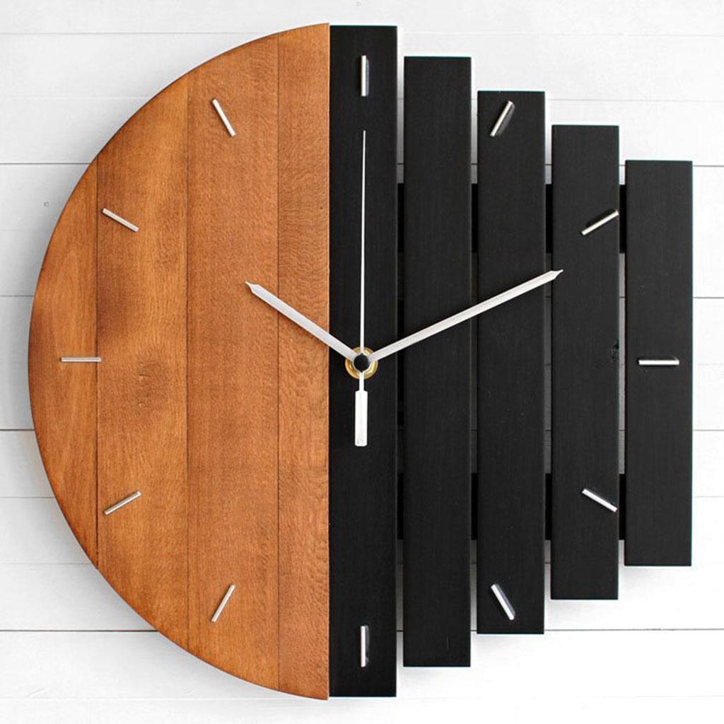 Modern Hanging Wall Clock Silent Bedroom Living Room Home Shops Decor