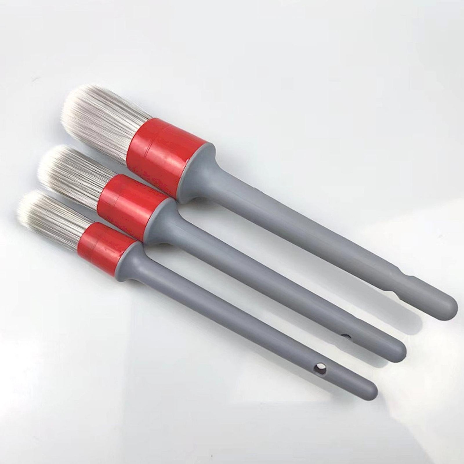 3 Pieces Auto Detailing Brush Set Car Interior Brush Cleaner for Wheels