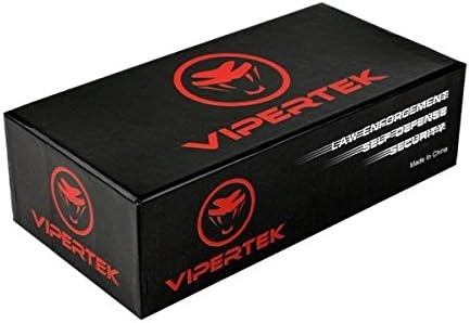 VIPERTEK VTS-T03 - Aluminum Series 53 Billion Heavy Duty Stun Gun - Rechargeable with LED Tactical Flashlight, Blue