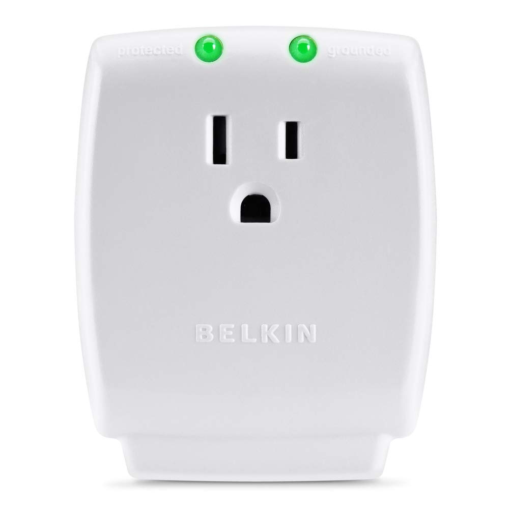 Belkin Single Outlet SurgeCube Surge Protector, 1080 Joules (F9H100-CW)