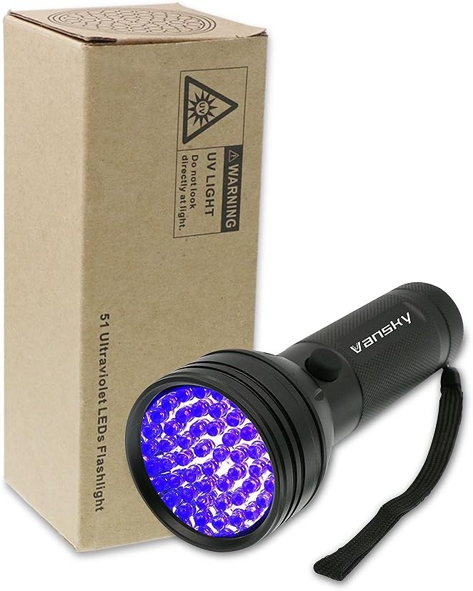 UV Flashlight Black light UV Lights , Vansky 51 LED Blacklight Pet Urine Detector For Dog/Cat Urine,Dry Stains,Bed Bug, Matching with Pet Odor Eliminator
