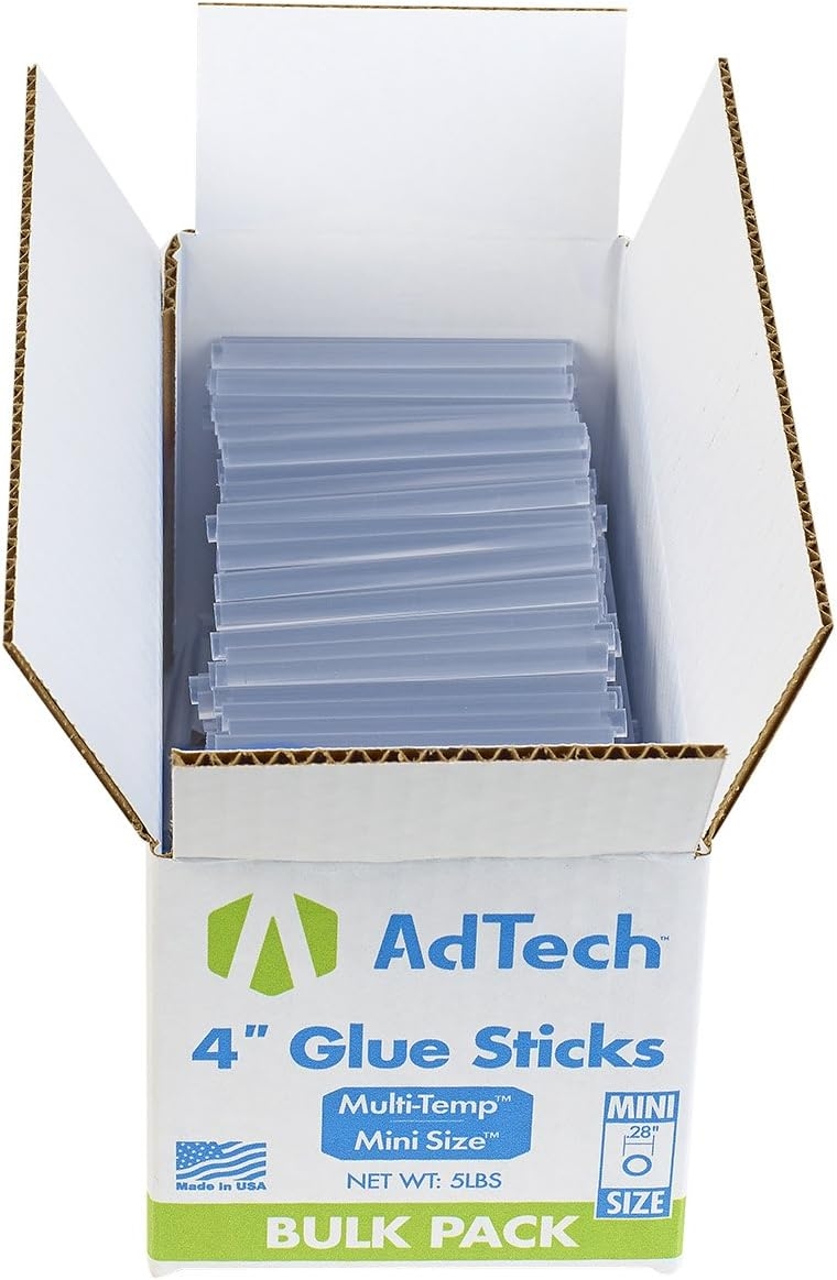 AdTech 220-345-5 Hot Glue Sticks, 5 lb/4" Mini Size
