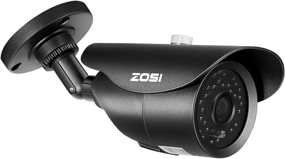 ZOSI 1080P HD 1920TVL Hybrid 4-in-1 TVI/CVI/AHD/960H CVBS CCTV Surveillance Weatherproof Bullet Security Camera 42PCS Infrared LEDs, 120ft IR Distance, For HD-TVI, AHD, CVI, and CVBS/960H analog DVR