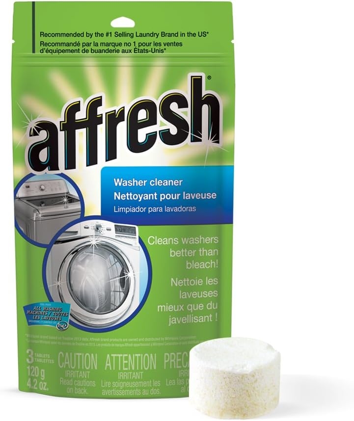 Affresh W10135699 Whirlpool - High Efficiency Washer Cleaner, 3-Tablets, 4.2 Ounce