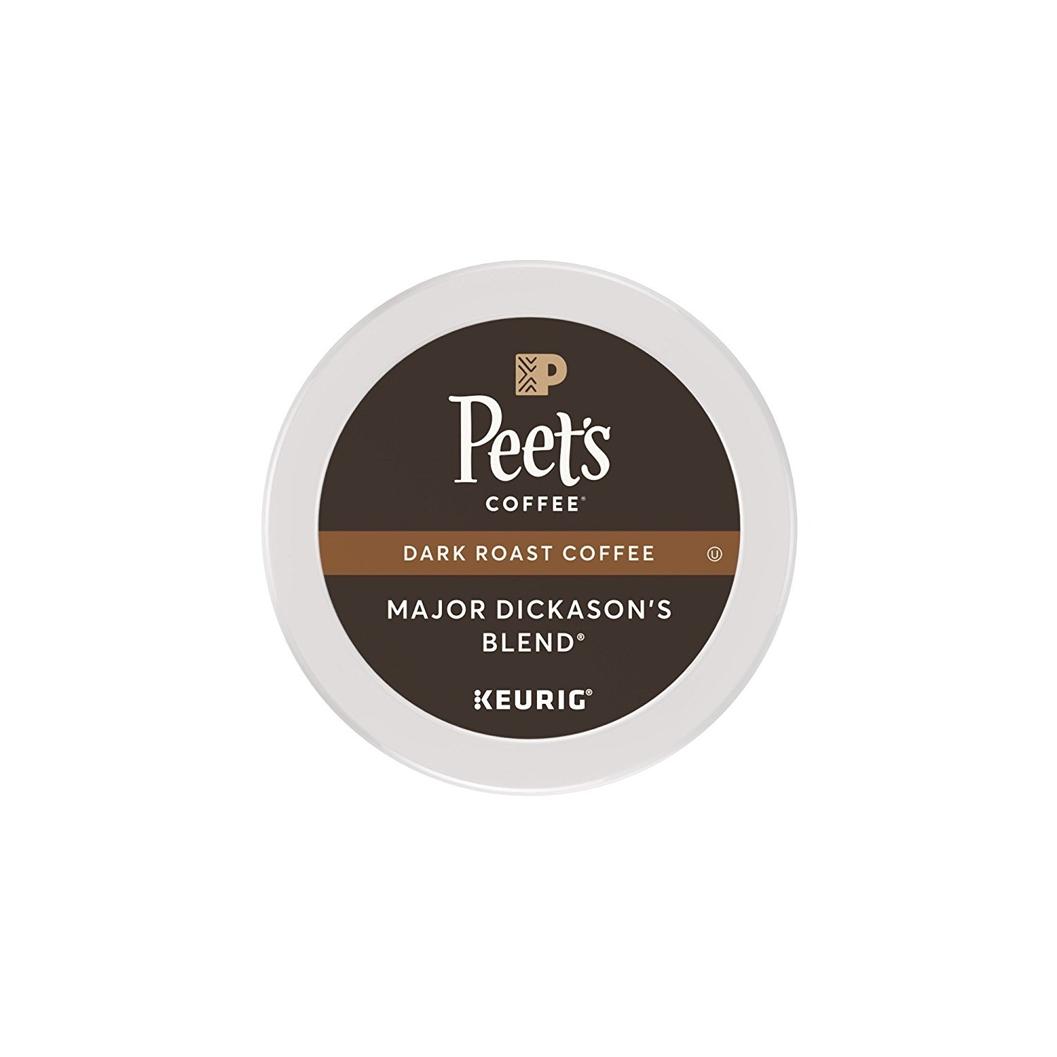 Peet's Coffee Major Dickason's Blend, Dark Roast, 16 Count Single Serve K-Cup Coffee Pods for Keurig Coffee Maker