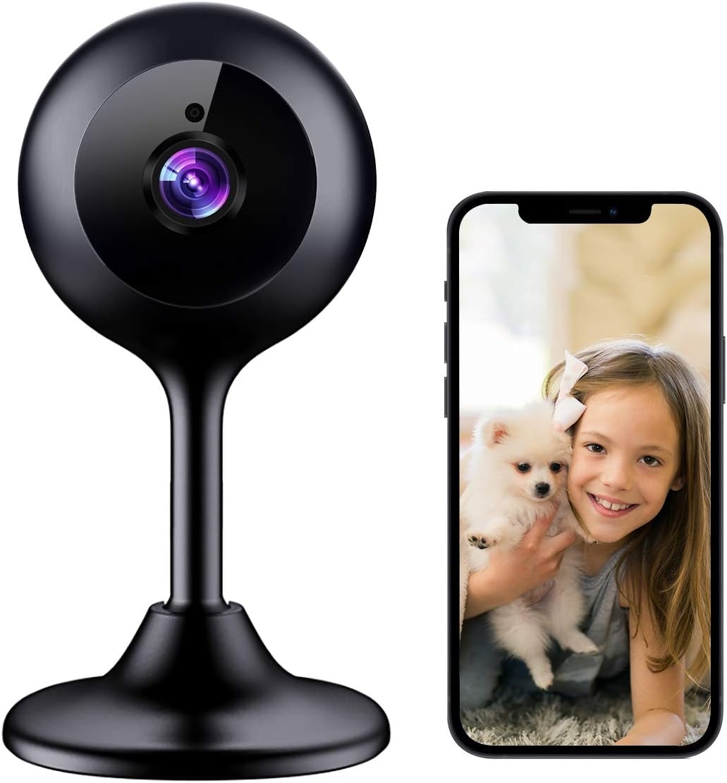 MECO WiFi IP Camera 1080P HD Home IP Security Nanny Camera with Night Vision, Sound & Motion Detection, Security Surveillance 2.4GHz Pet Baby Monitor - Cloud Service Available