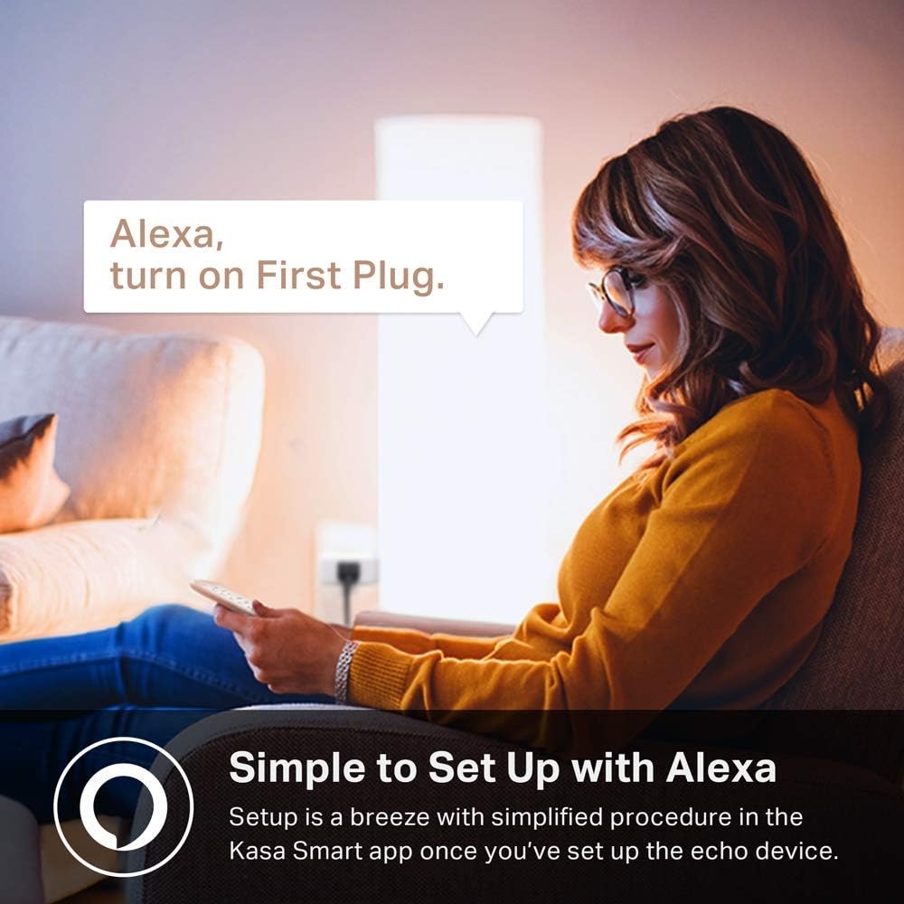 Kasa Smart WiFi Plug Mini by TP-Link - Reliable WiFi Connection, No Hub Required, Works with Alexa Echo & Google Assistant (HS105)