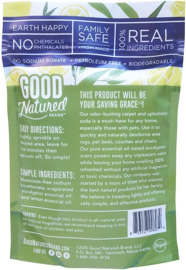 Good Natured Brand The Best All-Natural Pet-Friendly Eco-Friendly Saving Grace Carpet & Upholstery Deodorizer, 32 oz.