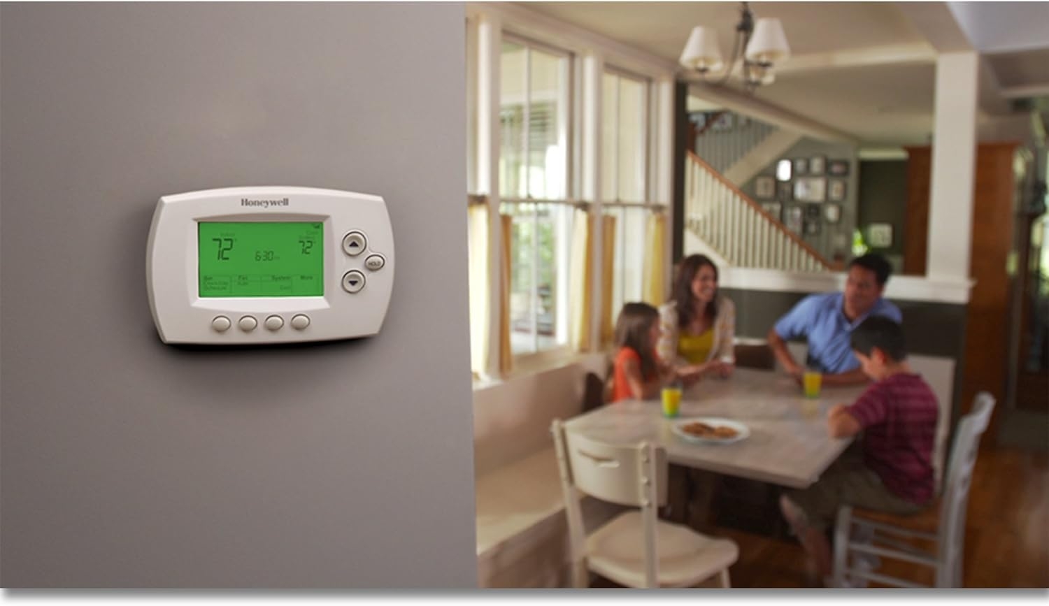 Honeywell Home Wi-Fi 7-Day Programmable Thermostat (RTH6580WF), Requires C Wire, Works with Alexa