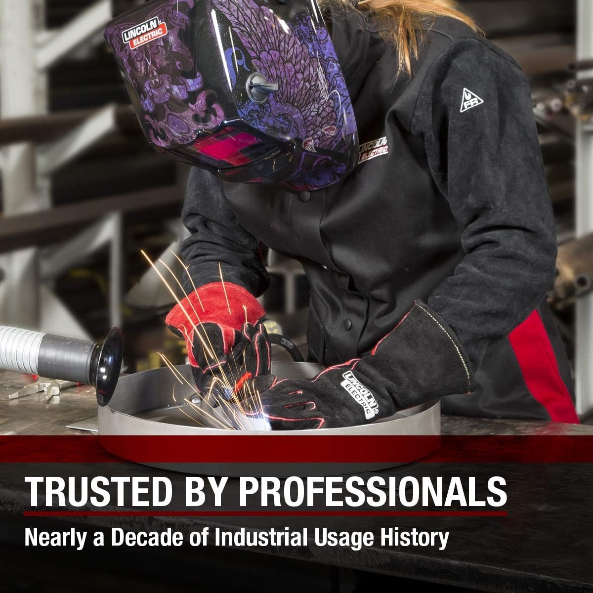 Lincoln Electric Women's MIG Stick Welding Gloves |Kevlar Stitching| Women's Small | K3232-S