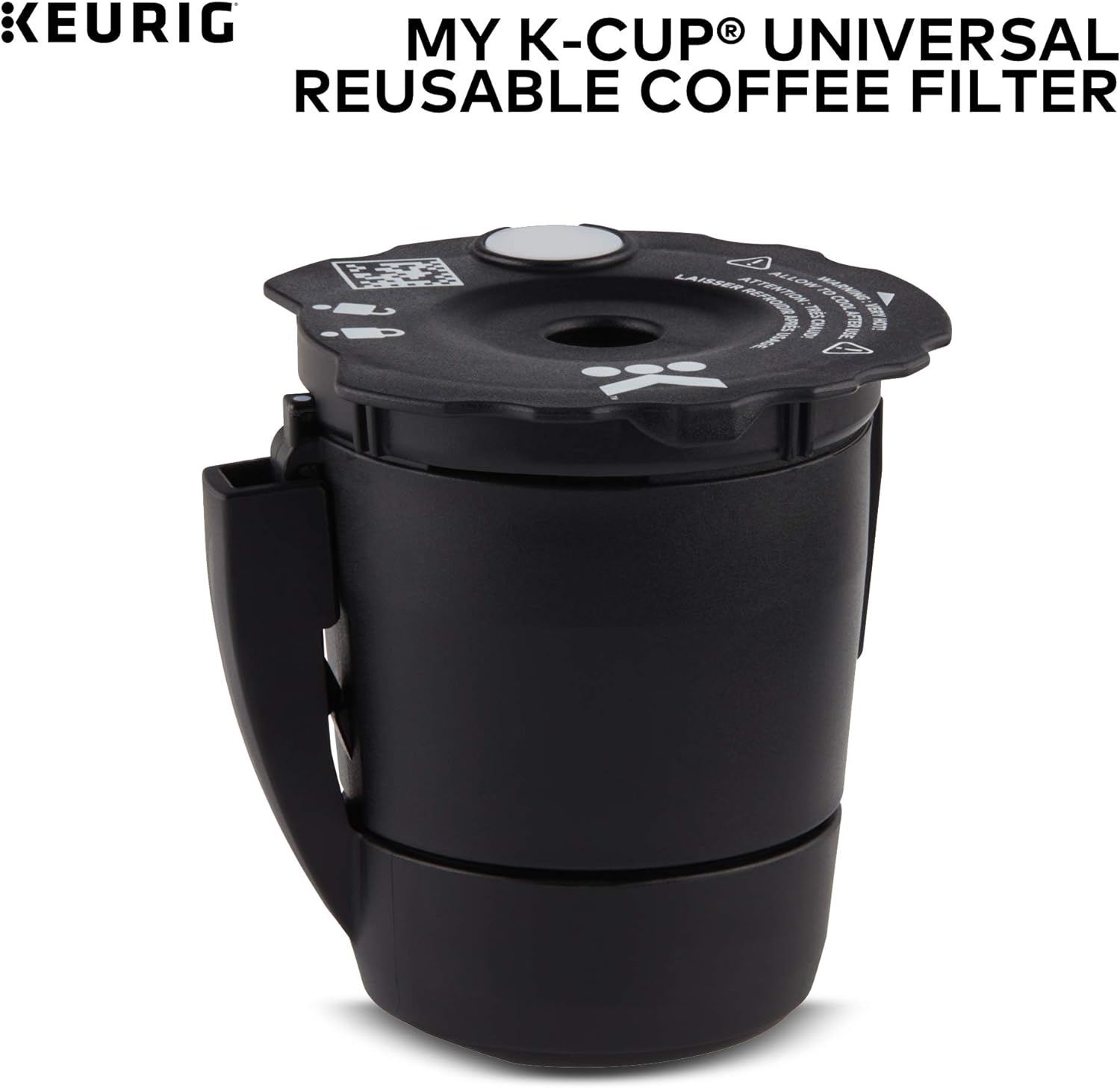 Keurig My K-Cup Universal Reusable K-Cup Pod Coffee Filter, Compatible with All 2.0 Keurig K-Cup Pod Coffee Makers, 1 Count, Black