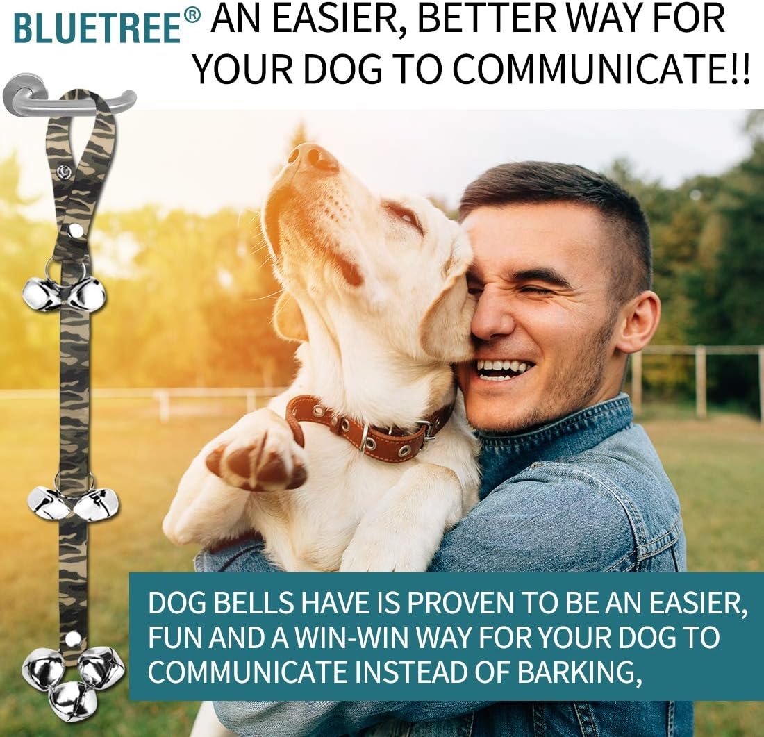 2 Pack Dog Doorbells Premium Quality Training Potty Great Dog Bells Adjustable Door Bell Dog Bells for Potty Training Your Puppy The Easy Way - Premium Quality - 7 Extra Large Loud 1.4 DoorBells