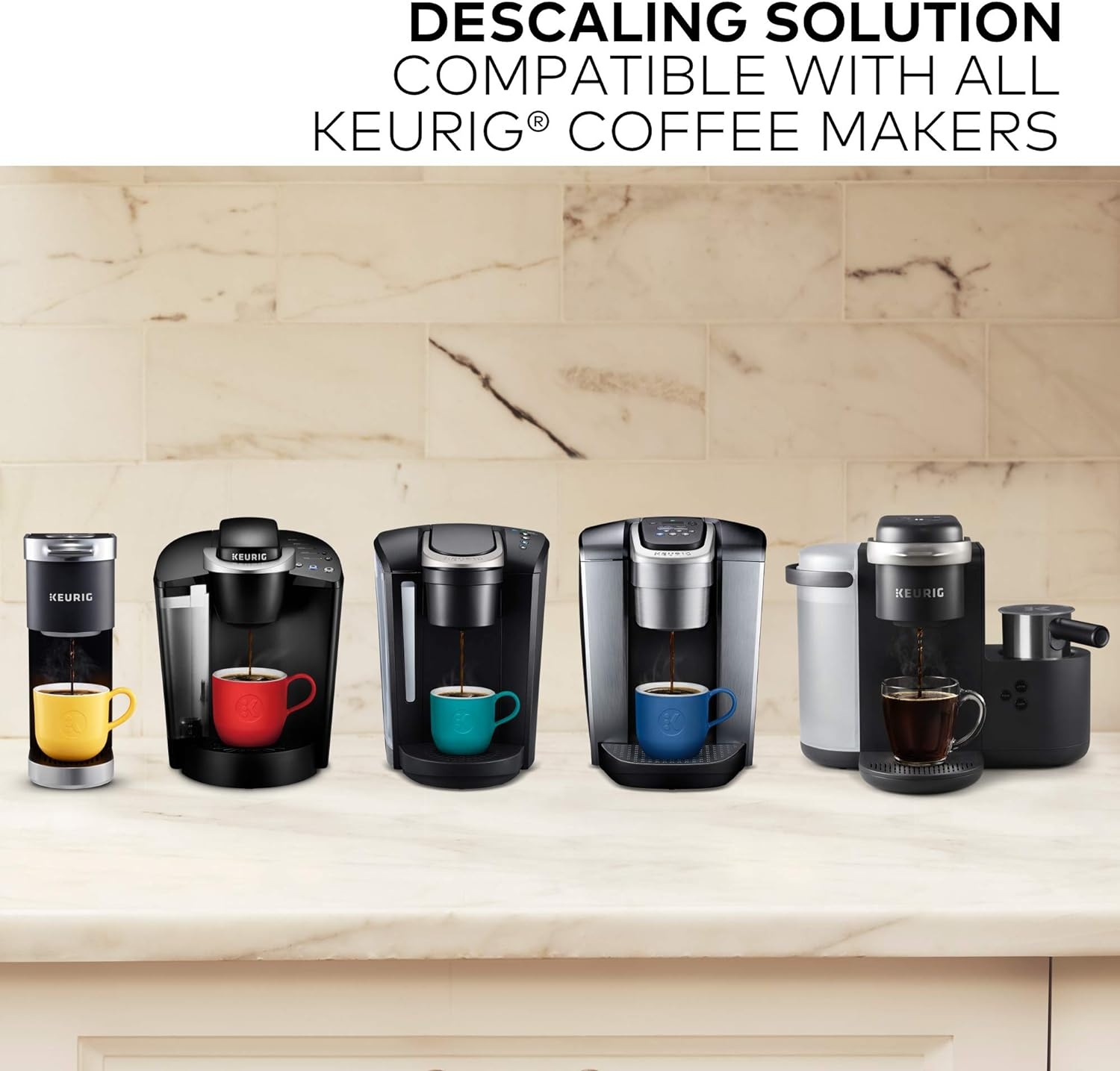Keurig Care Kit Includes Descaling Solution & Water Filter Cartridges, Compatible Classic/1.0 & 2.0 K-Cup Pod Coffee Makers, 3 Count