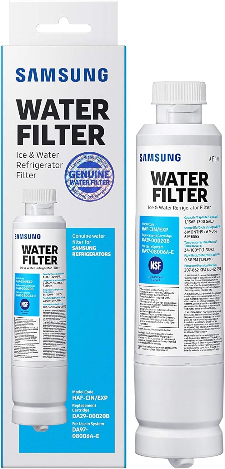 Samsung Da29-00020b-1P Refrigerator Water Filter 1 Pack (Packaging may vary)