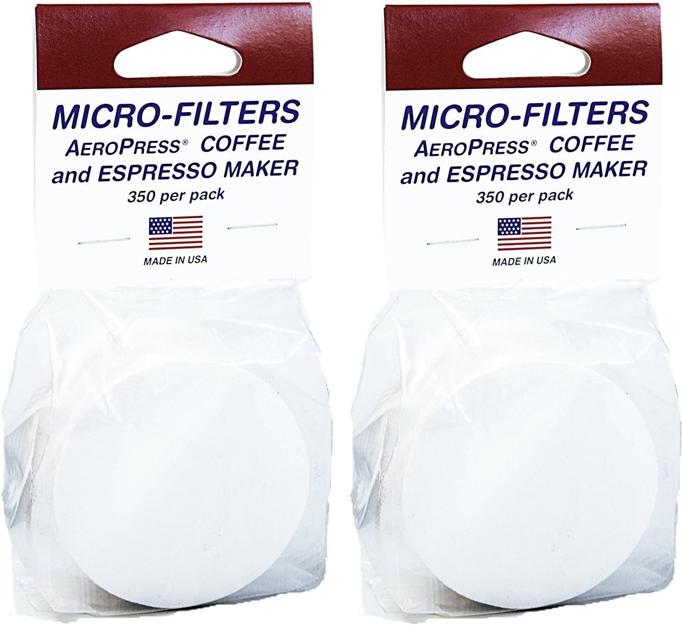 AeroPress Replacement Filters, 2 Pack - Microfilters For The AeroPress Coffee And Espresso Maker - 700 count