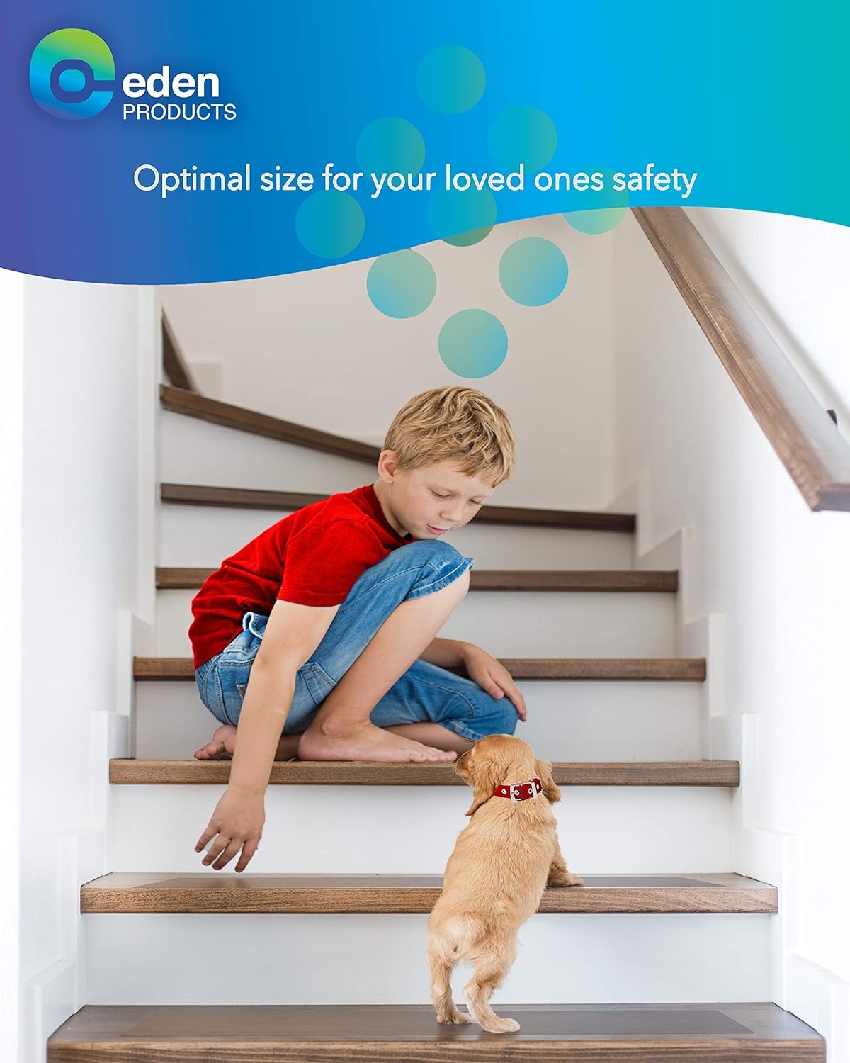 EdenProducts(15-Pack) Pre Cut Transparent 24" x 4" Non Slip Strips, Safety for Kids, Elders and Pets, Adhesive Stair/Floor Treads, Indoor, Outdoor, Prevents Slipping, PVC Free