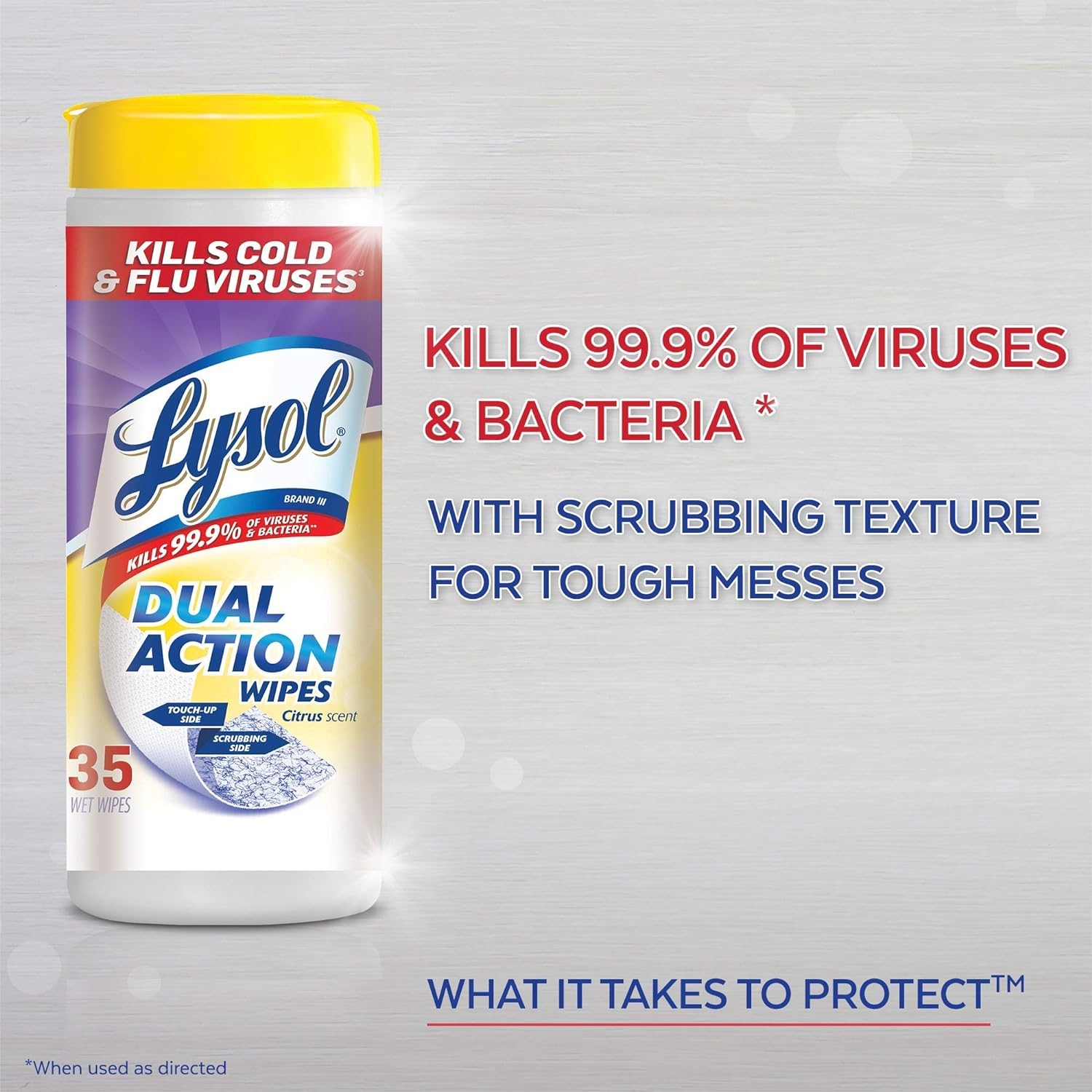 Lysol Dual Action Disinfecting Wipes w. Scrubbing Texture, 150ct (2X75ct)