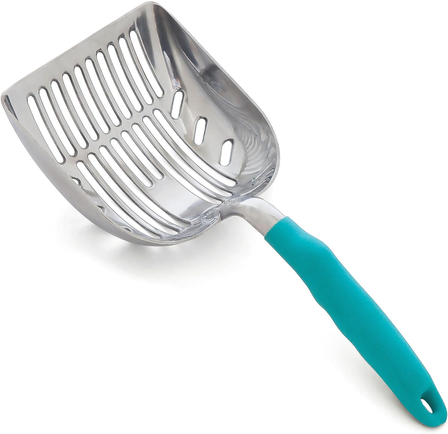 DuraScoop Jumbo Cat Litter Scoop, All Metal End-to-End with Solid Core, Sifter with Deep Shovel, Multi-Cat Tested Accept No Substitute for the Original (colors may vary)