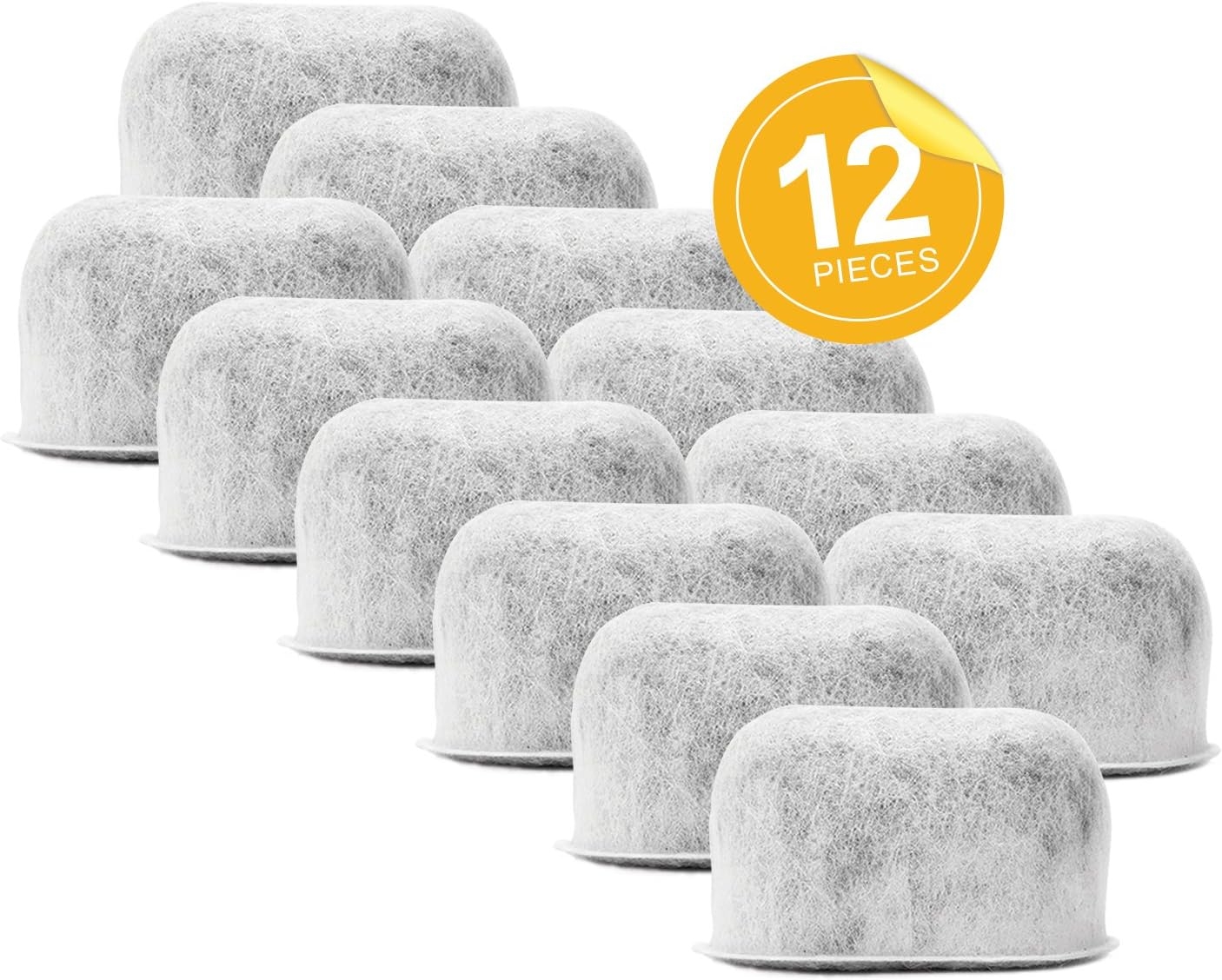 Pack of 12 Replacement Charcoal Water Filters By Housewares Solutions For Keurig 2.0 Brewers