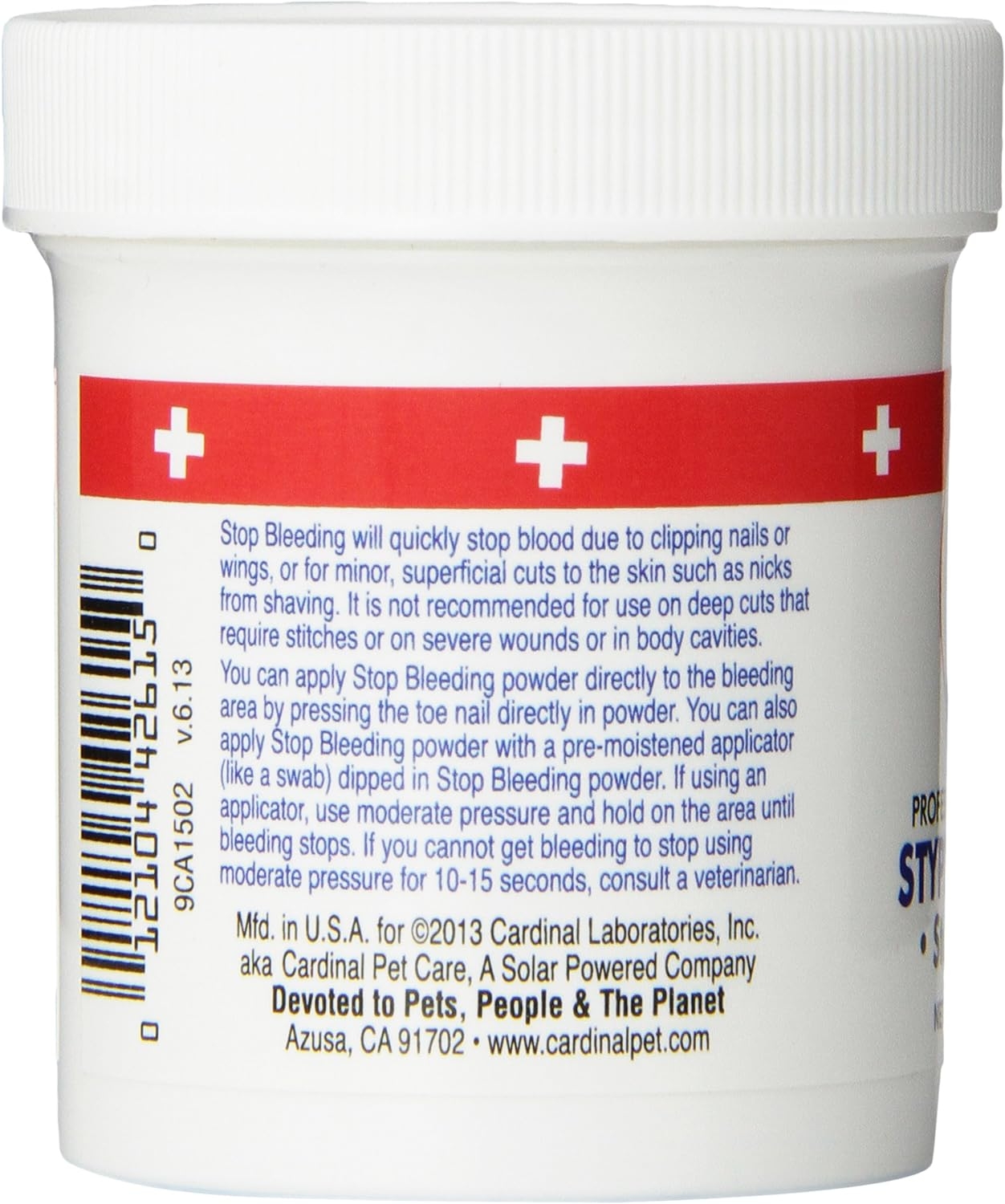 DOGSWELL Remedy+Recovery Styptic Blood Stopper Powder for Dogs & Cats 1.5 oz. Container