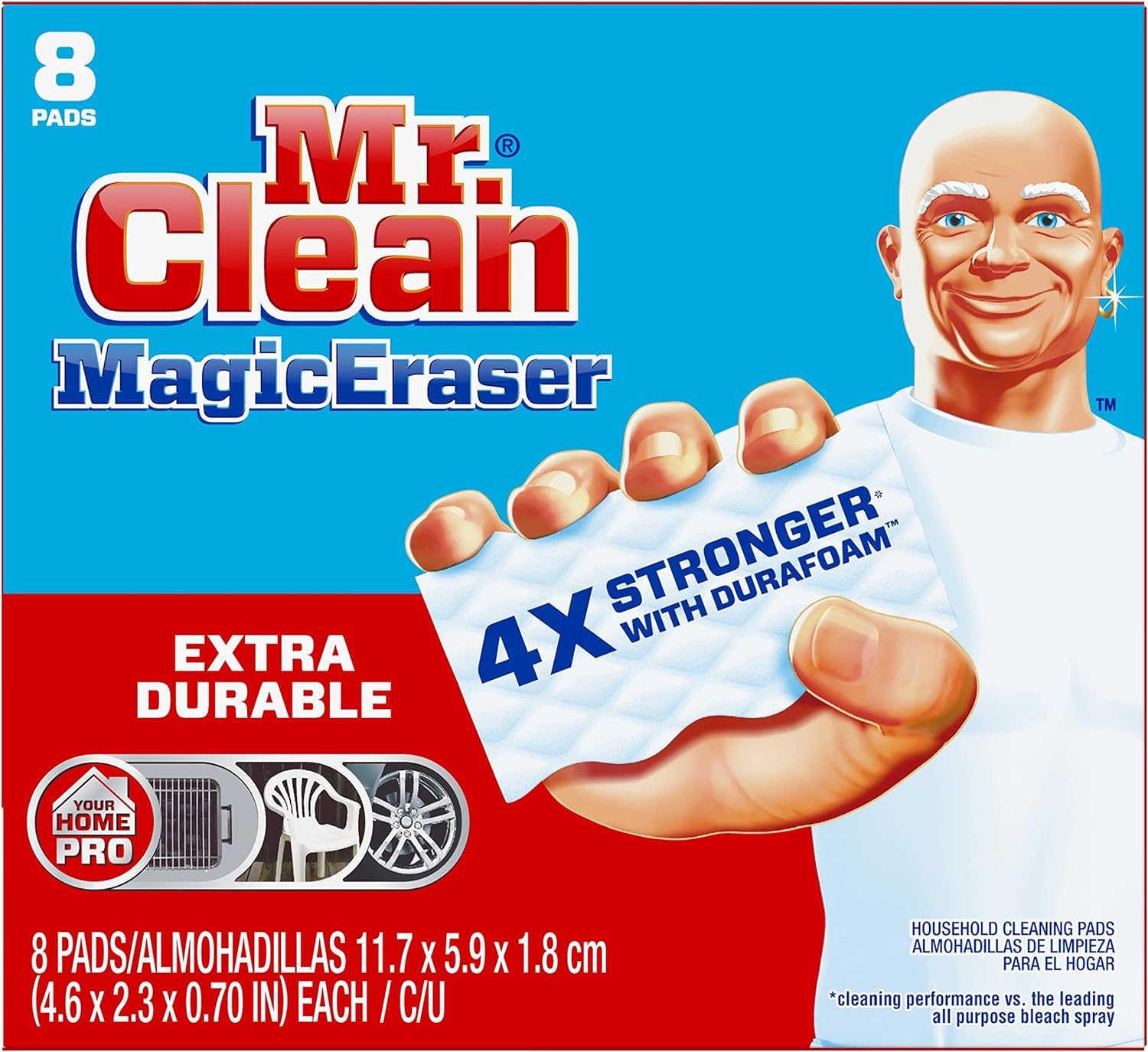 Mr Clean Magic Eraser Pads, 8 Count (Pack of 1)