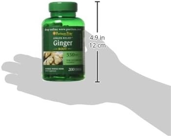 Ginger Root by Puritan's Pride®, Supports Digestive Health*, 550 Mg, 200 Rapid Release Capsules