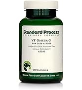 Standard Process - VF Omega-3 - Fish Oil Supplement for Dogs and Cats - Omega-3 and Omega-6 Fatty...