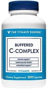 The Vitamin Shoppe Buffered C Complex, Antioxidant That Supports Immune & Cardiovascular Health, Non-Acidic (300 Capsules)