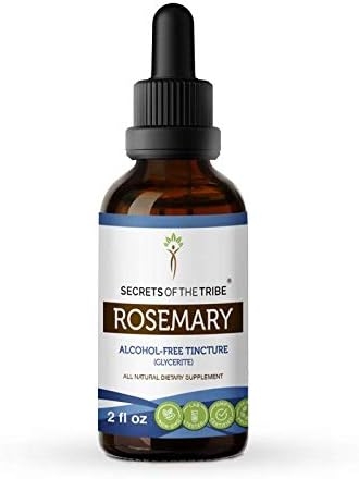 Rosemary Alcohol-Free Liquid Extract, Organic Rosemary (Rosmarinus Officinalis) Dried Leaf Tincture Supplement (2 FL OZ)