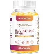 Hair, Skin and Nails Gummies (60 Count, 30-Day Supply) Biotin Hair Gummies for Women with Collage...